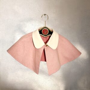 The Capelet reversable pink & cream denim