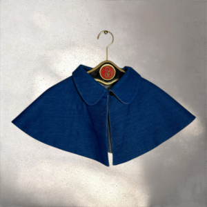 The Capelet reversable Kurabo Japanese denim blue