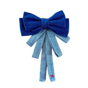 The denim on denim bow